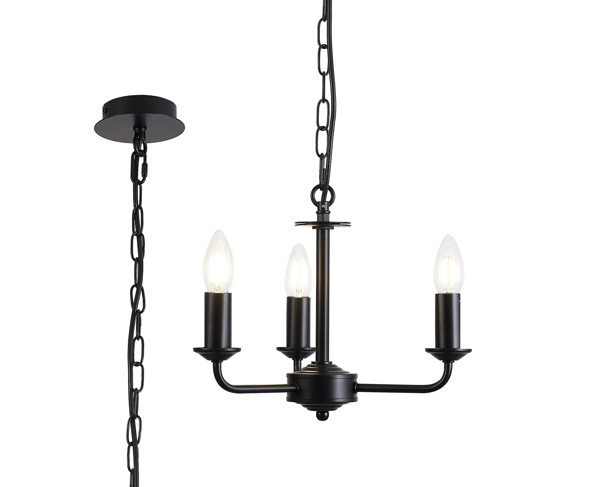 Banyan Pendant 3 Light Matt Black